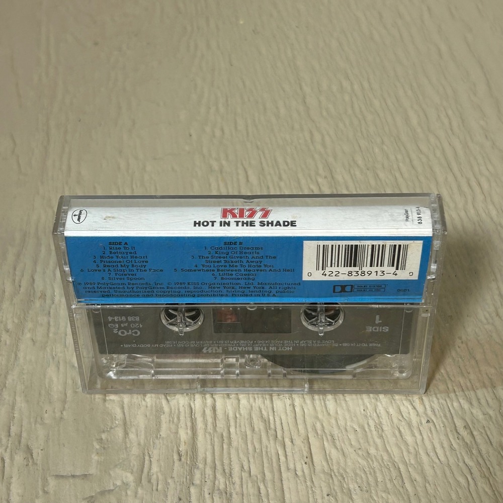 KISS Cassette Tape Hot in the Shade 1989  Hard‎ Rock - Picture 3 of 6